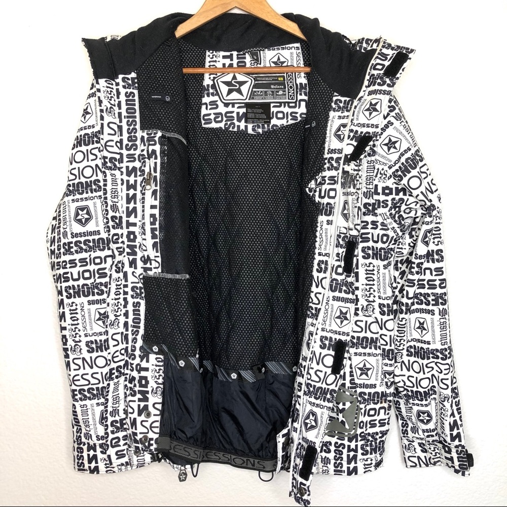 SOLD Sessions Snowboard Ski Jacket Insulated - Picture 3 of 12